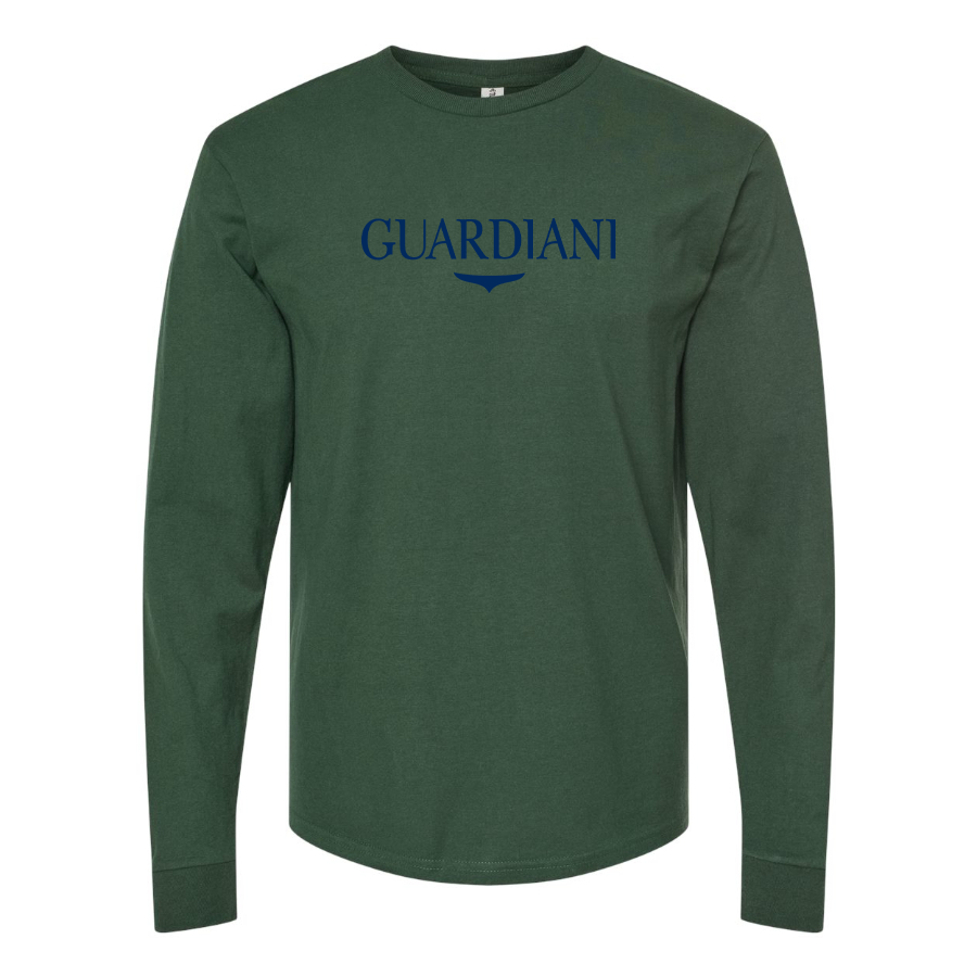 Men's Alberto Guardiani Logo Cotton Long Sleeve T-Shirt