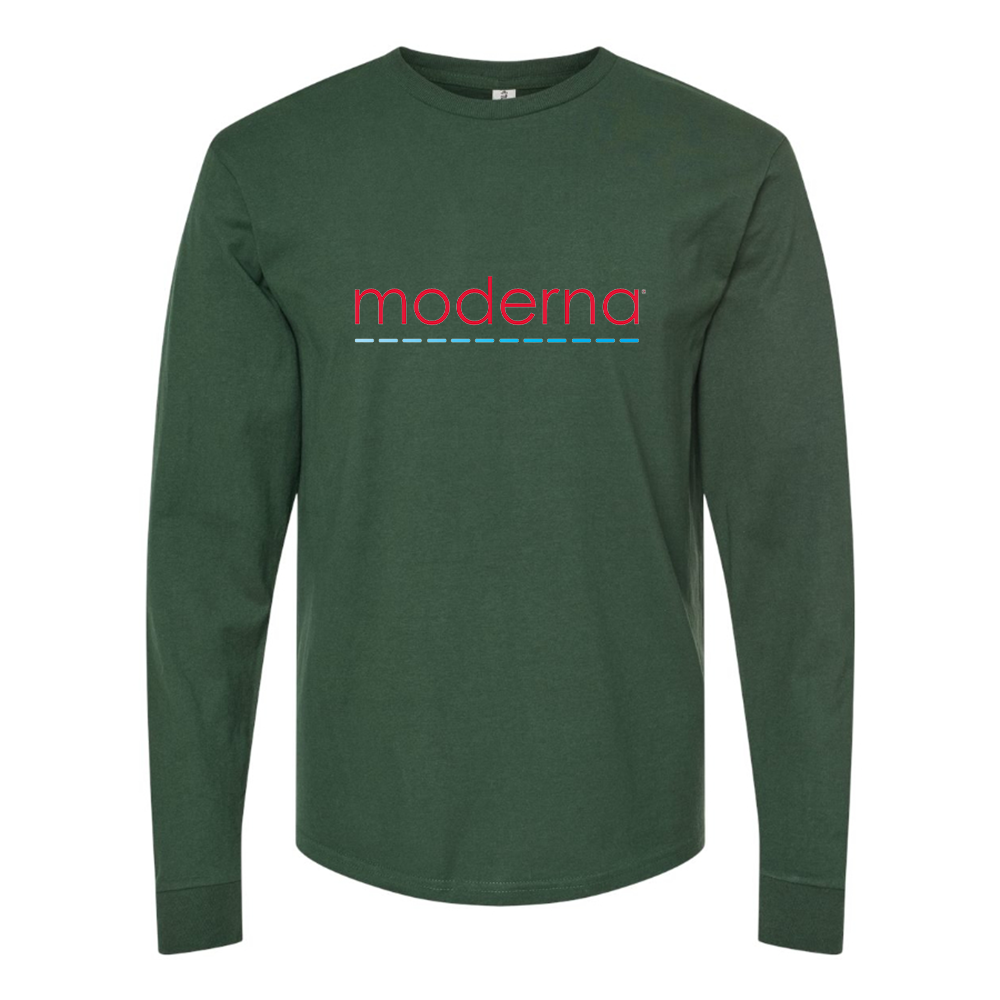 Men's Moderna Logo Cotton Long Sleeve T-Shirt