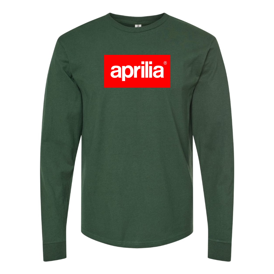 Men's Aprilia Logo Cotton Long Sleeve T-Shirt