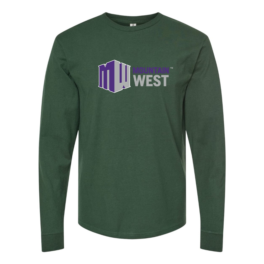 Men's Mountain West Conference Logo Cotton Long Sleeve T-Shirt