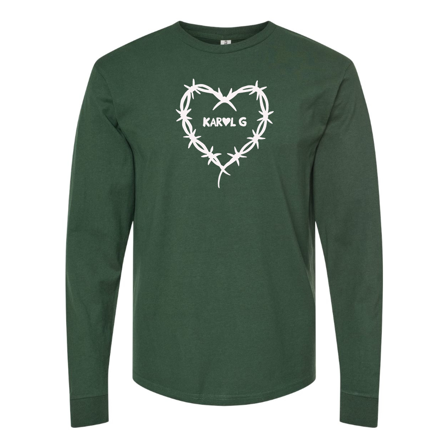 Men's KAROL G Logo Cotton Long Sleeve T-Shirt