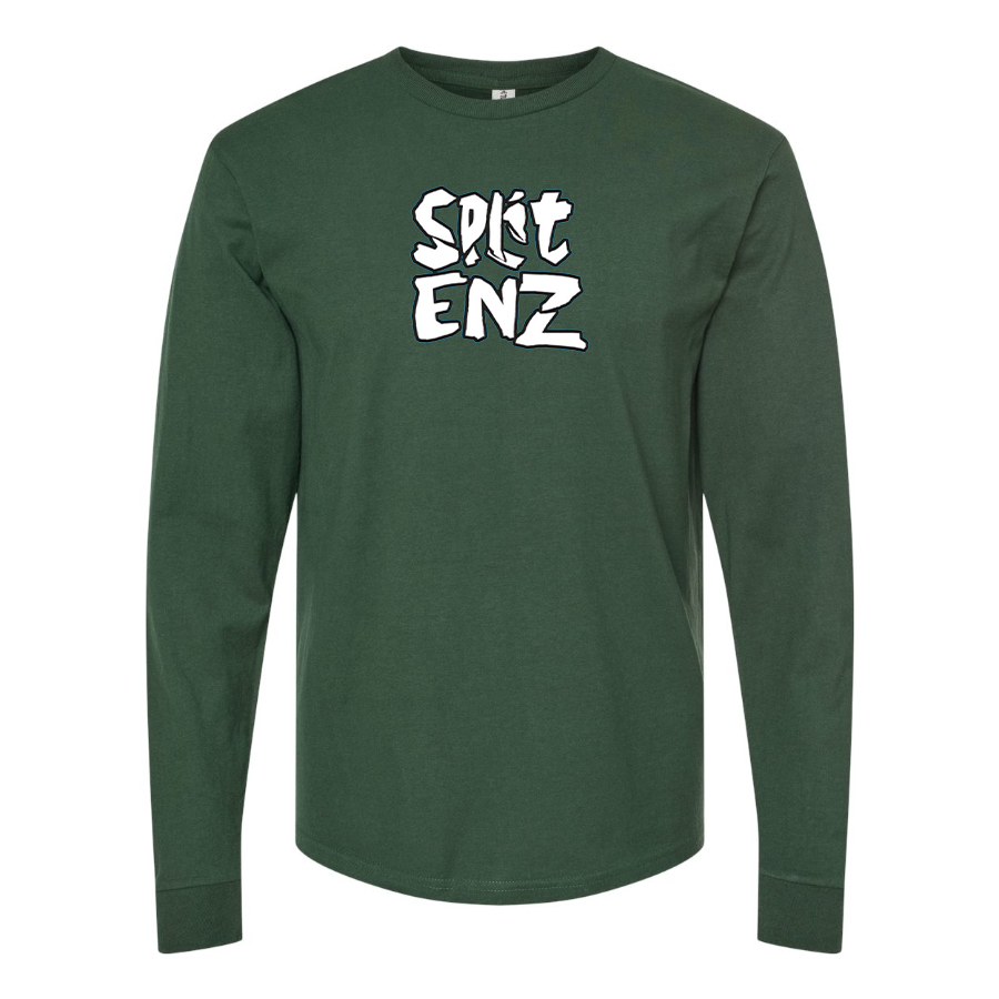 Men's Split Enz Logo  Cotton Long Sleeve T-Shirt