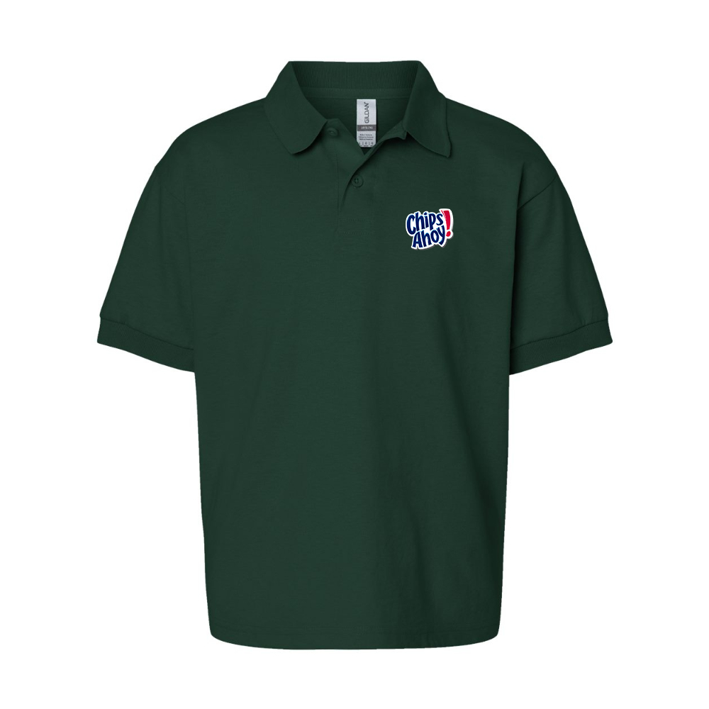 Youth  Chips Ahoy Gildan Dry Blend Jersey Polo