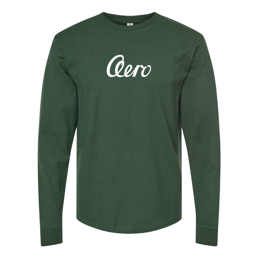 Men's Aero   Logo Cotton Long Sleeve T-Shirt