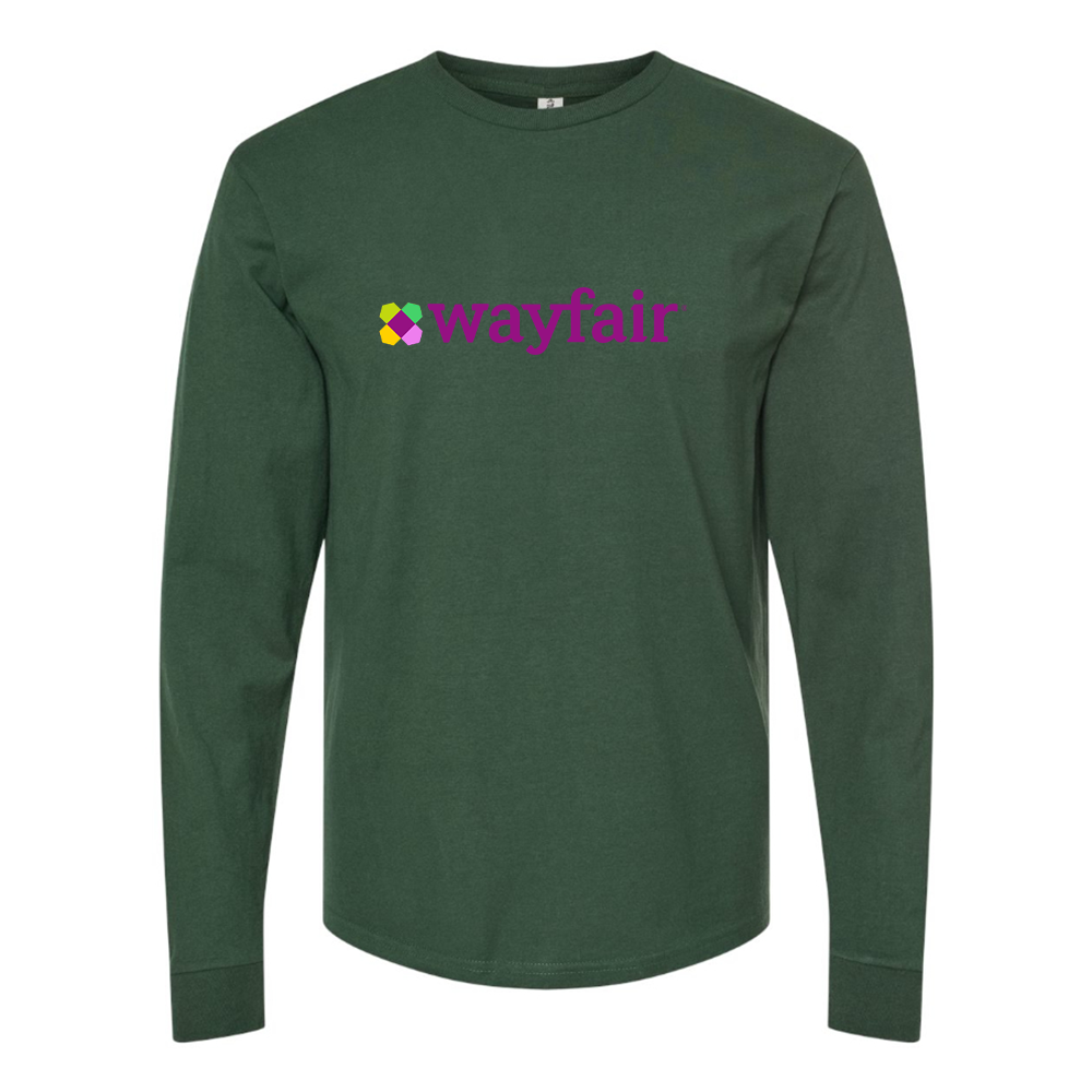 Men's Wayfair Logo Cotton Long Sleeve T-Shirt