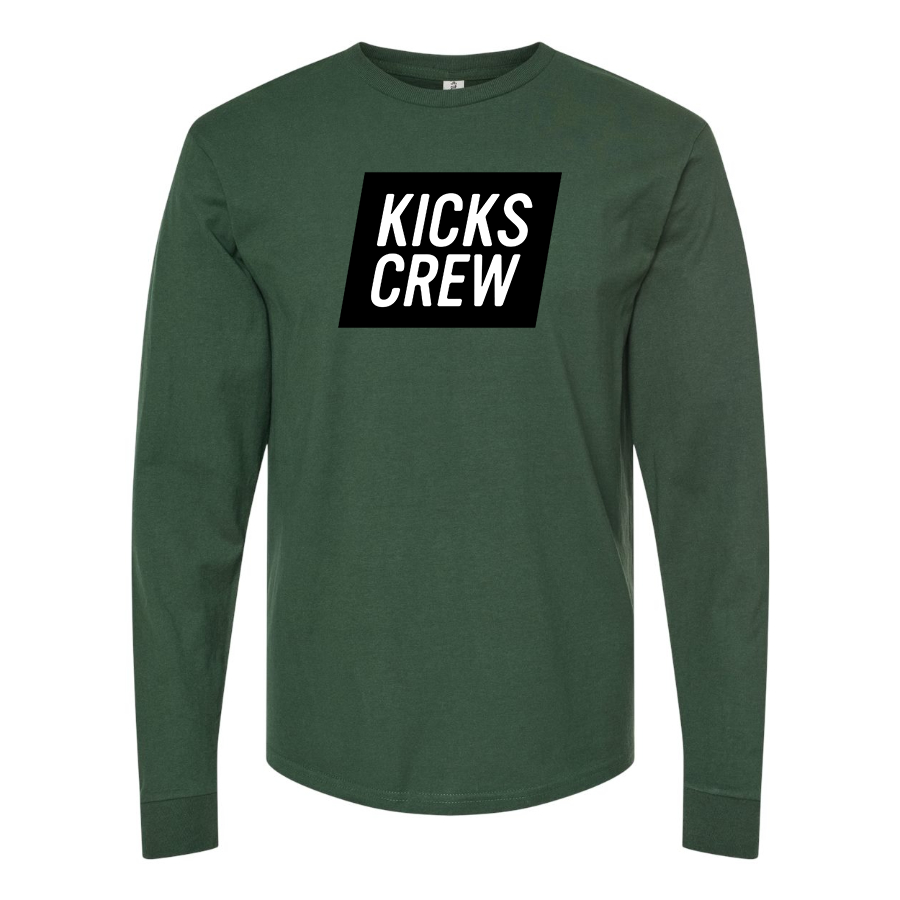 Men's Kickscrew Logo Cotton Long Sleeve T-Shirt