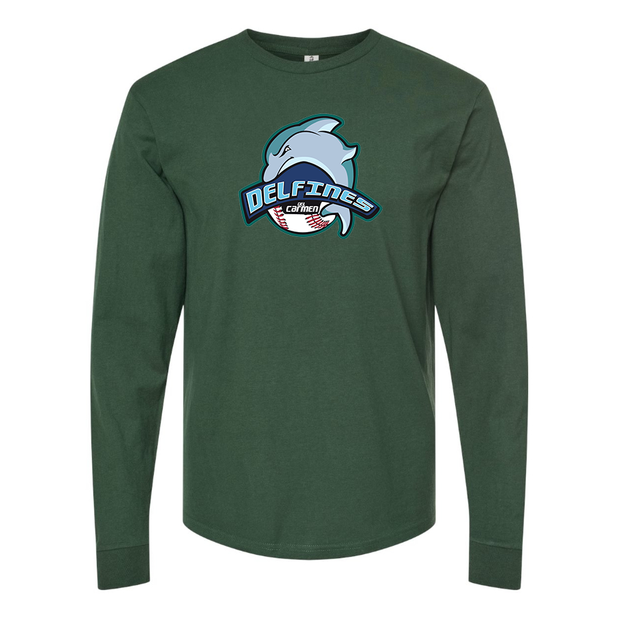 Men's Carmen Delfines Logo Cotton Long Sleeve T-Shirt