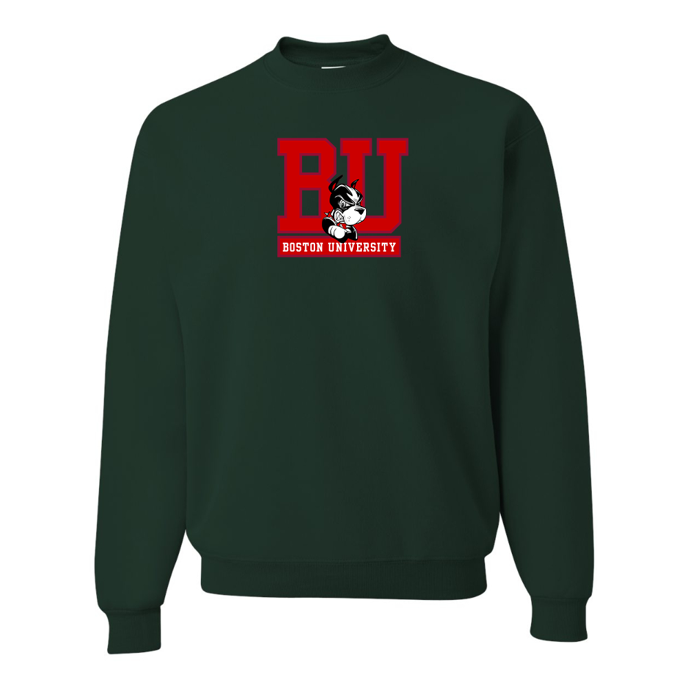 Men's Boston University Terriers JERZEES NuBlend Crewneck Sweatshirt