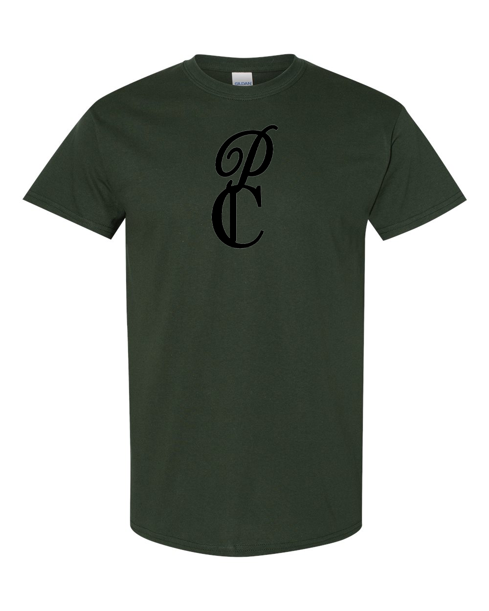 Men's P & C Black   Gildan Heavy Cotton T-Shirt