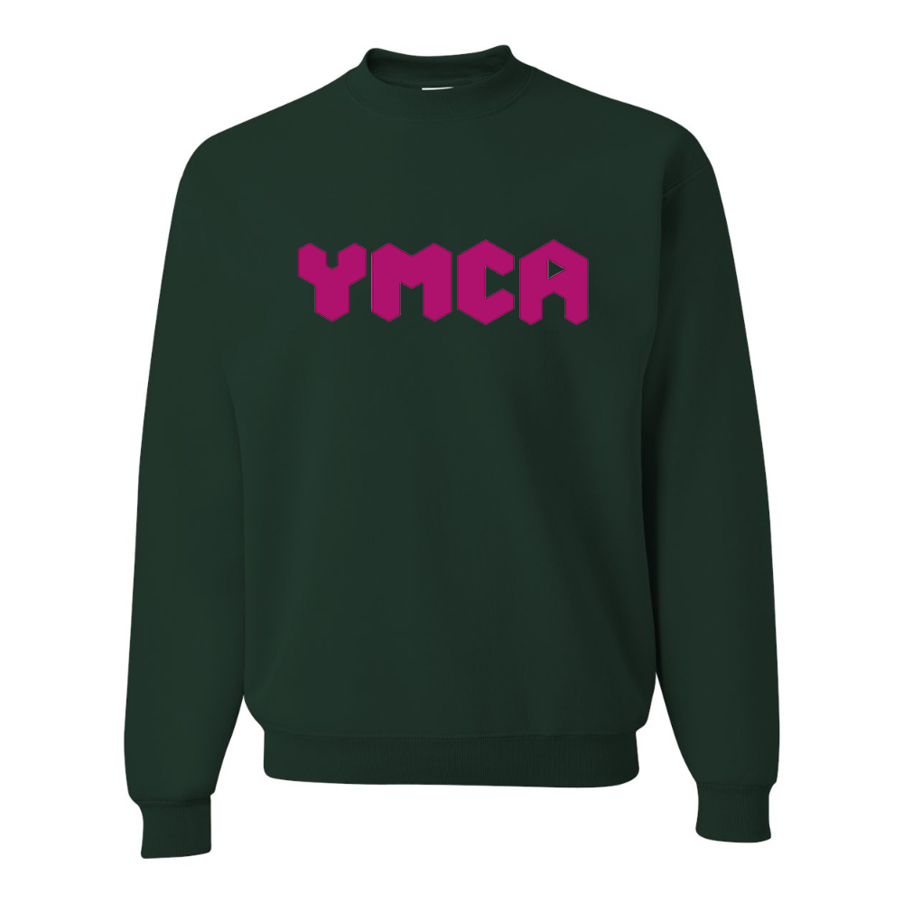 Men's  YMCA Mauve JERZEES NuBlend Crewneck Sweatshirt