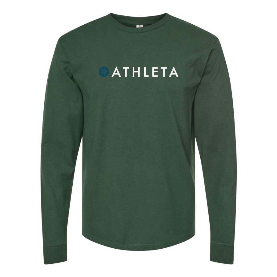 Men's Athleta Logo Cotton Long Sleeve T-Shirt