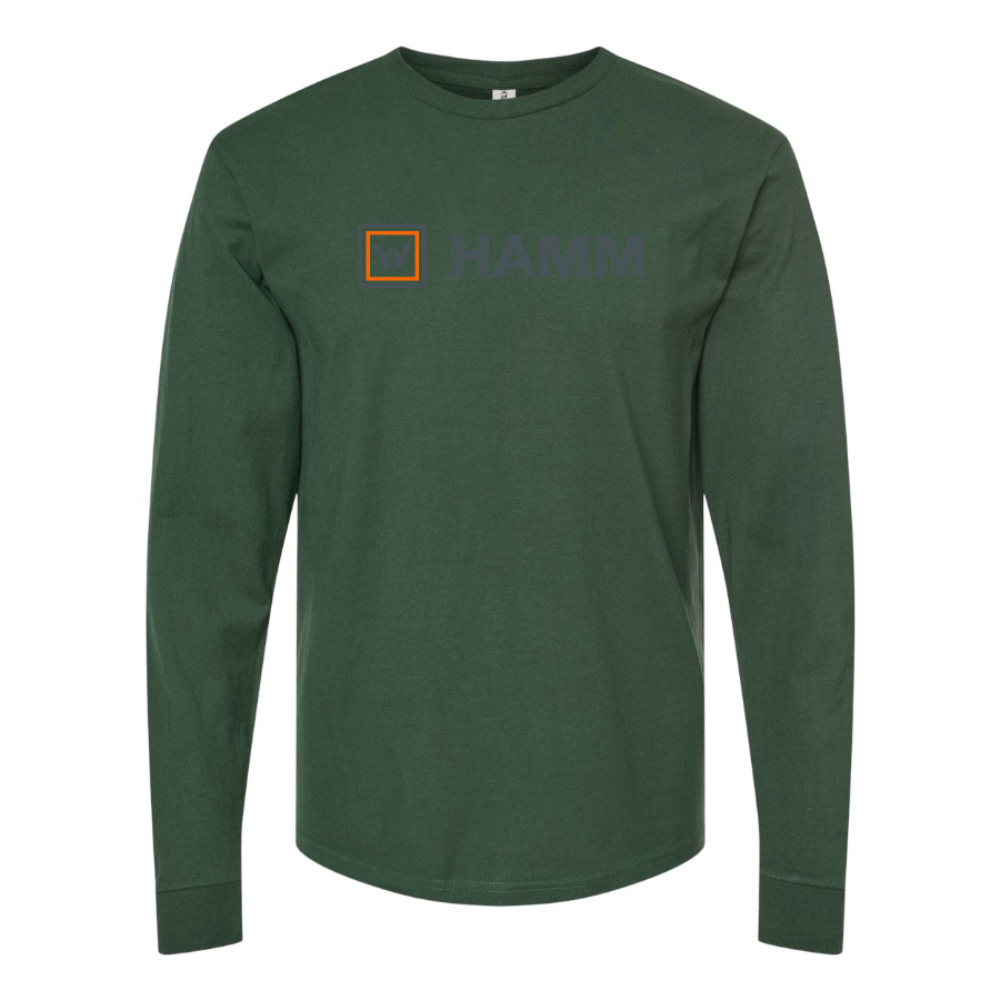 Men's Hamm Logo Cotton Long Sleeve T-Shirt