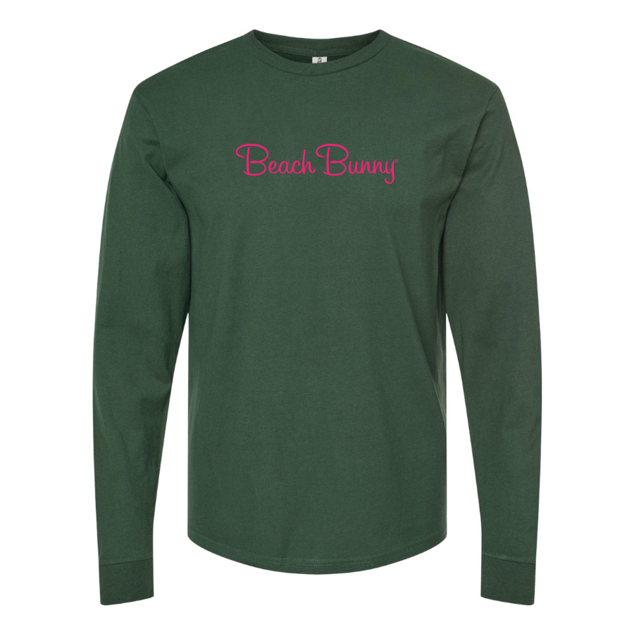 Men's Beach Bunny Logo Cotton Long Sleeve T-Shirt