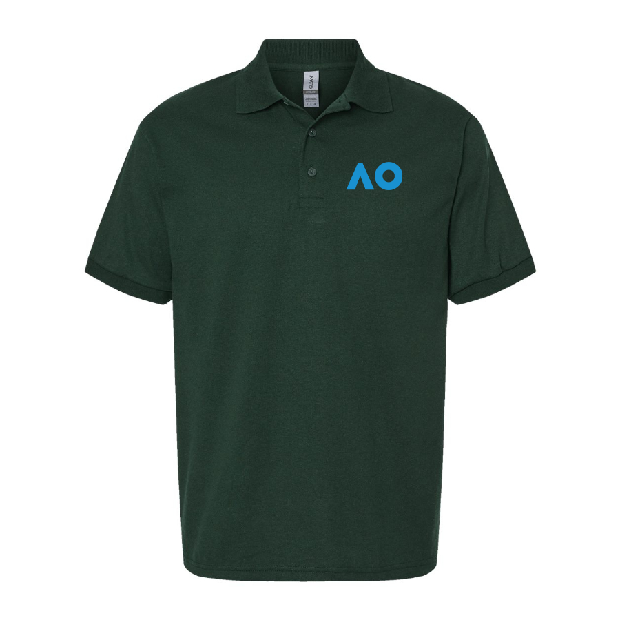 Men's Australian Open Logo Dry Blend Polo