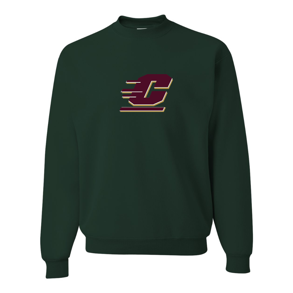 Men's Central Michigan Chippewas JERZEES NuBlend Crewneck Sweatshirt