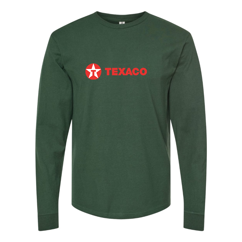 Men's Texaco Logo Cotton Long Sleeve T-Shirt
