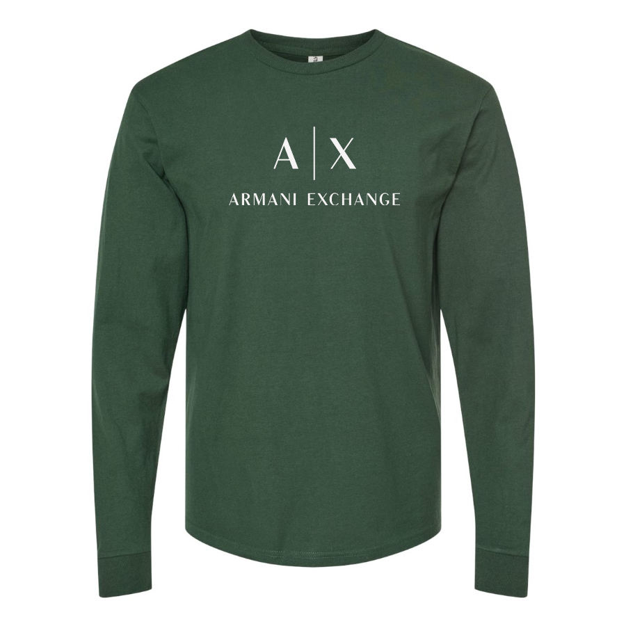 Men's Armani Exchange Logo Cotton Long Sleeve T-Shirt