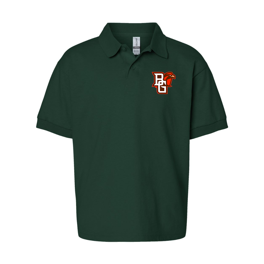 Youth Bowling Green Falcons  Gildan Dry Blend Jersey Polo