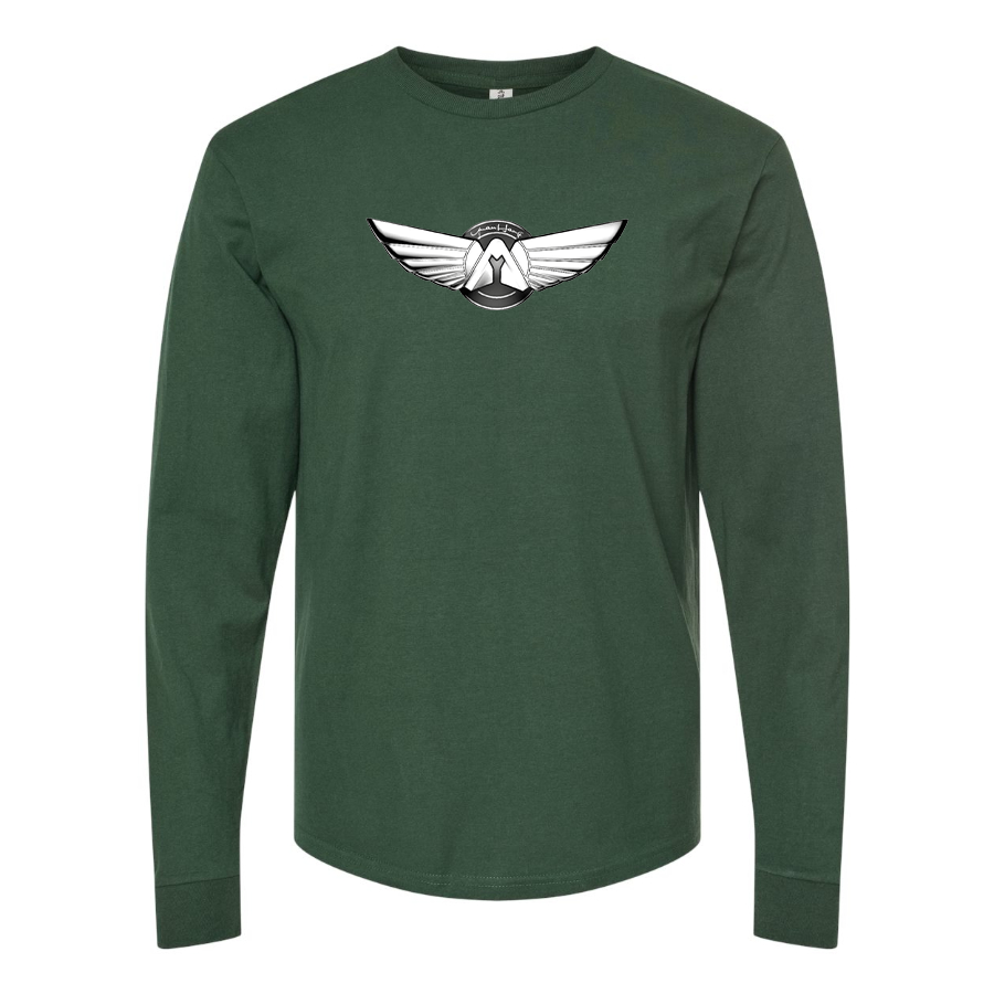Men's Yuanhang Logo  Cotton Long Sleeve T-Shirt