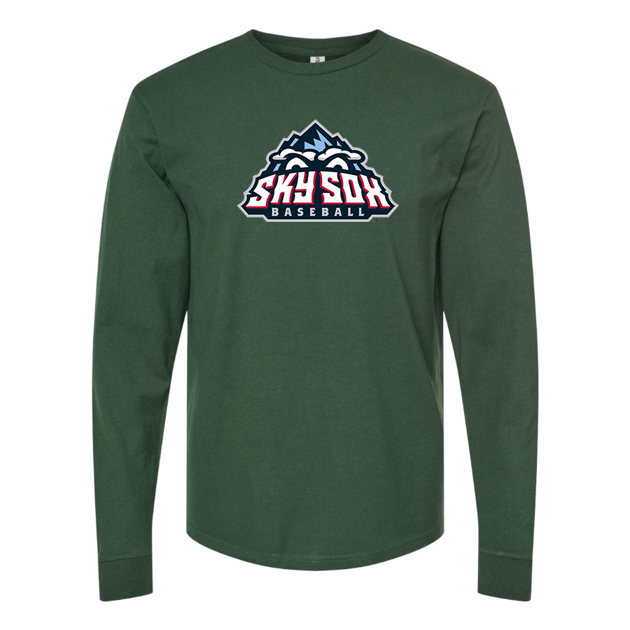 Men's Colorado Springs Sky Sox  Logo Cotton Long Sleeve T-Shirt