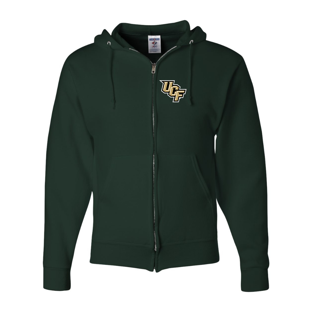 Men's Central Florida Knights  JERZEES NuBlend Full-Zip Hooded Sweatshirt