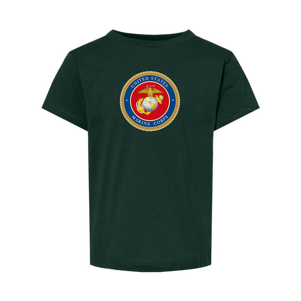 USMC Emblem BELLA  CANVAS Toddler Jersey Tee