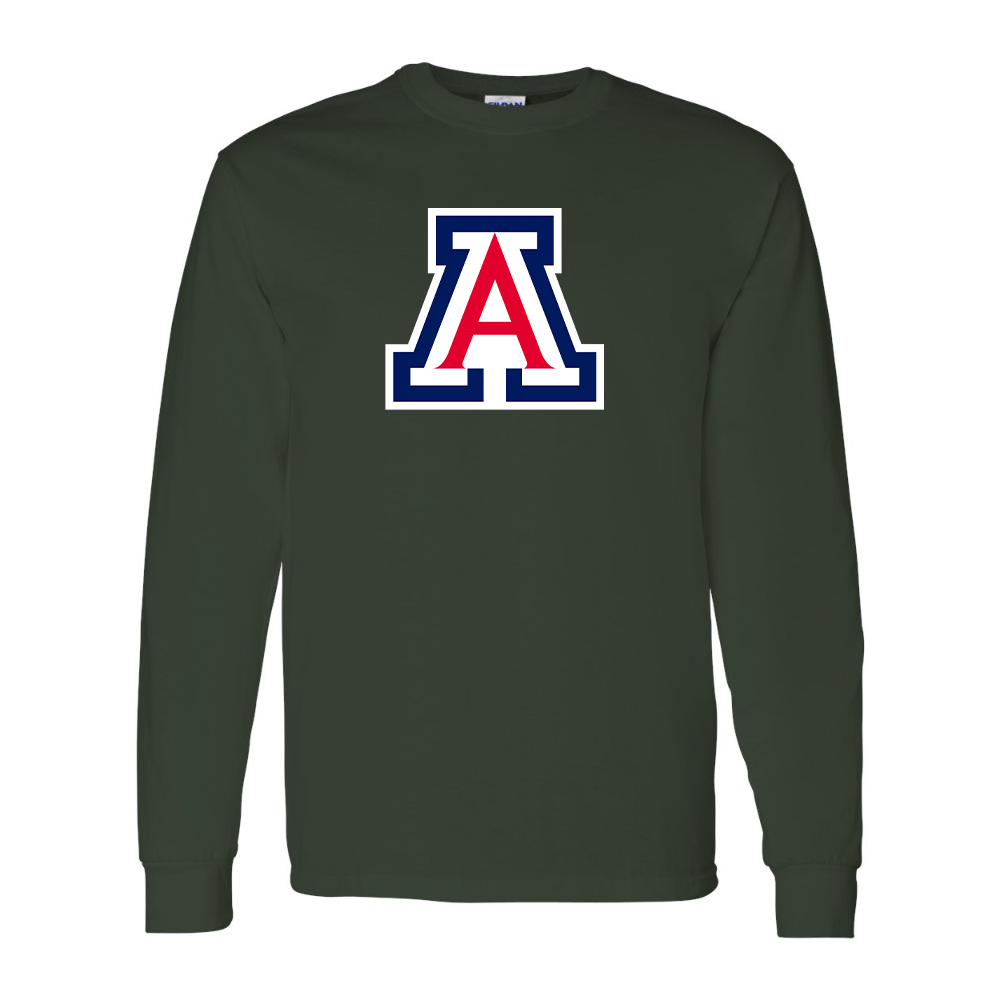 Men's  Arizona Wildcats Gildan Heavy Cotton Long Sleeve T-Shirt
