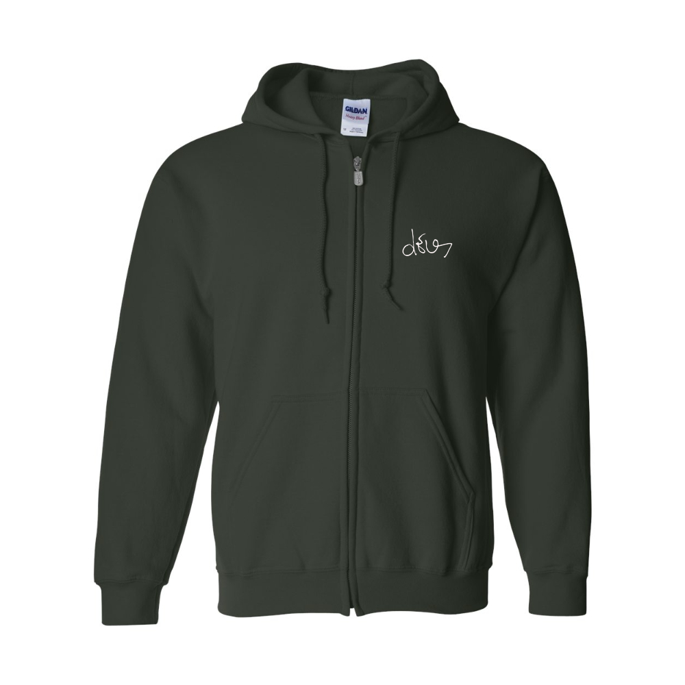 Men's dEUS Gildan  Heavy Blend Full Zip Hooded Sweatshirt