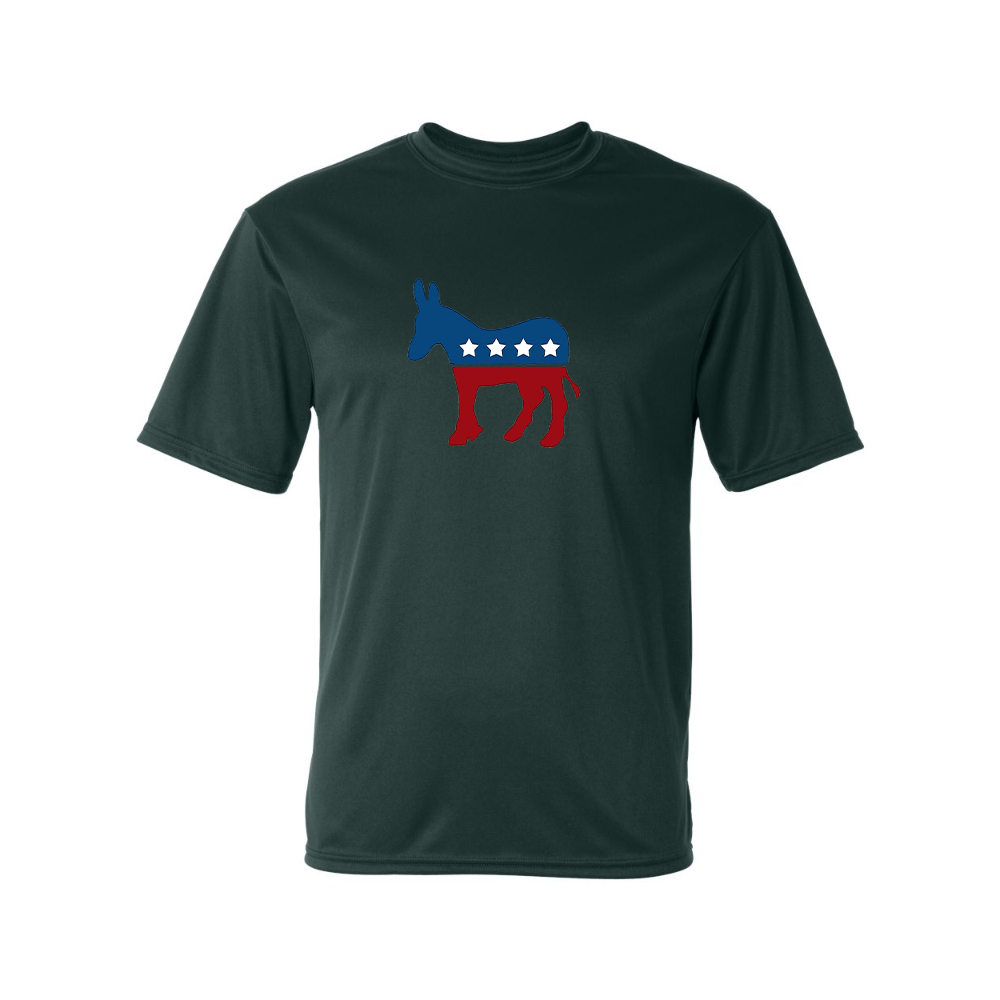 Men's Democrat Election Symbol Performance T-Shirt