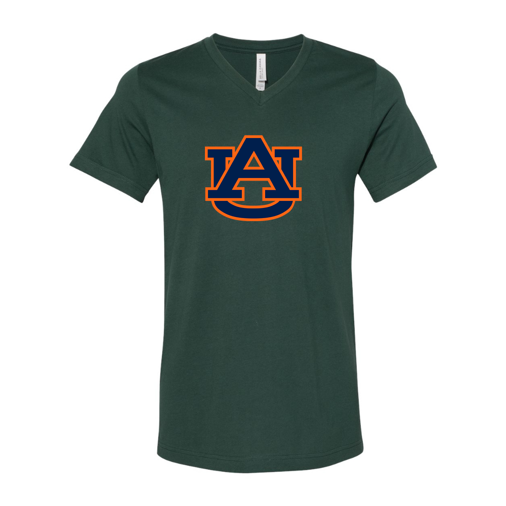 Auburn Tigers BELLA  CANVAS - Jersey V-Neck T-Shirt