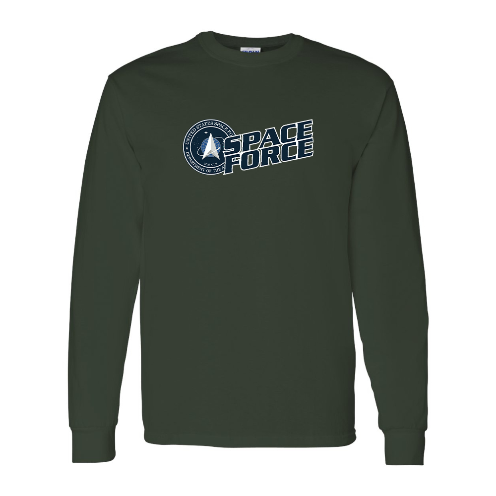 Men's  Space Force Gildan Heavy Cotton Long Sleeve T-Shirt