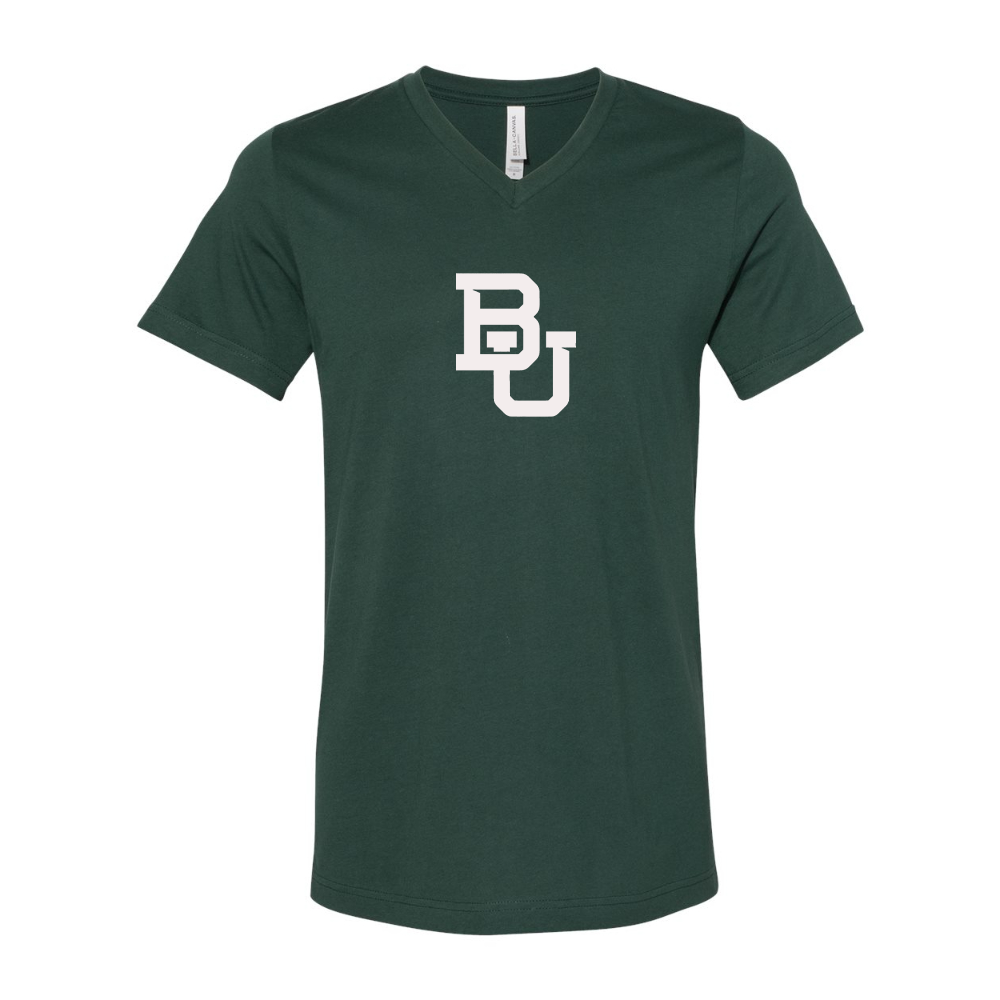 Baylor Bears  BELLA  CANVAS - Jersey V-Neck T-Shirt