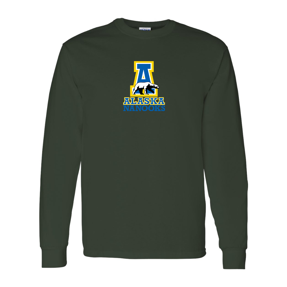 Men's Alaska Nanooks Gildan Heavy Cotton Long Sleeve T-Shirt