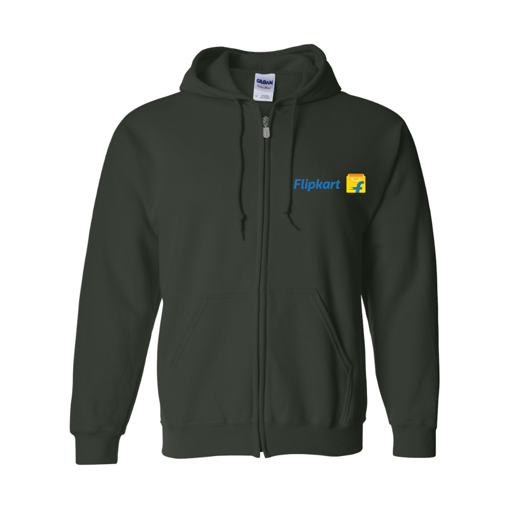 Men's Flipkart Gildan  Heavy Blend Full Zip Hooded Sweatshirt