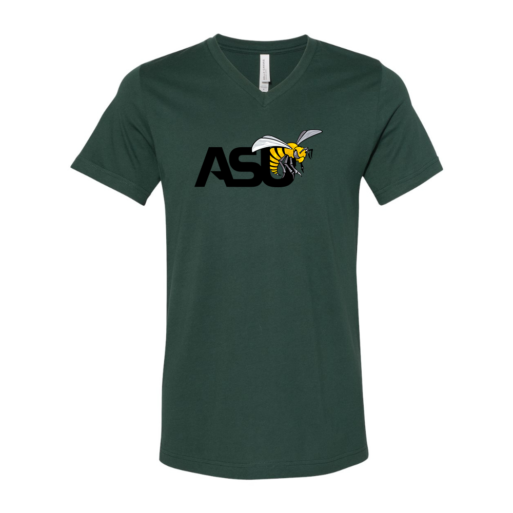 Alabama State Hornets  BELLA  CANVAS - Jersey V-Neck T-Shirt