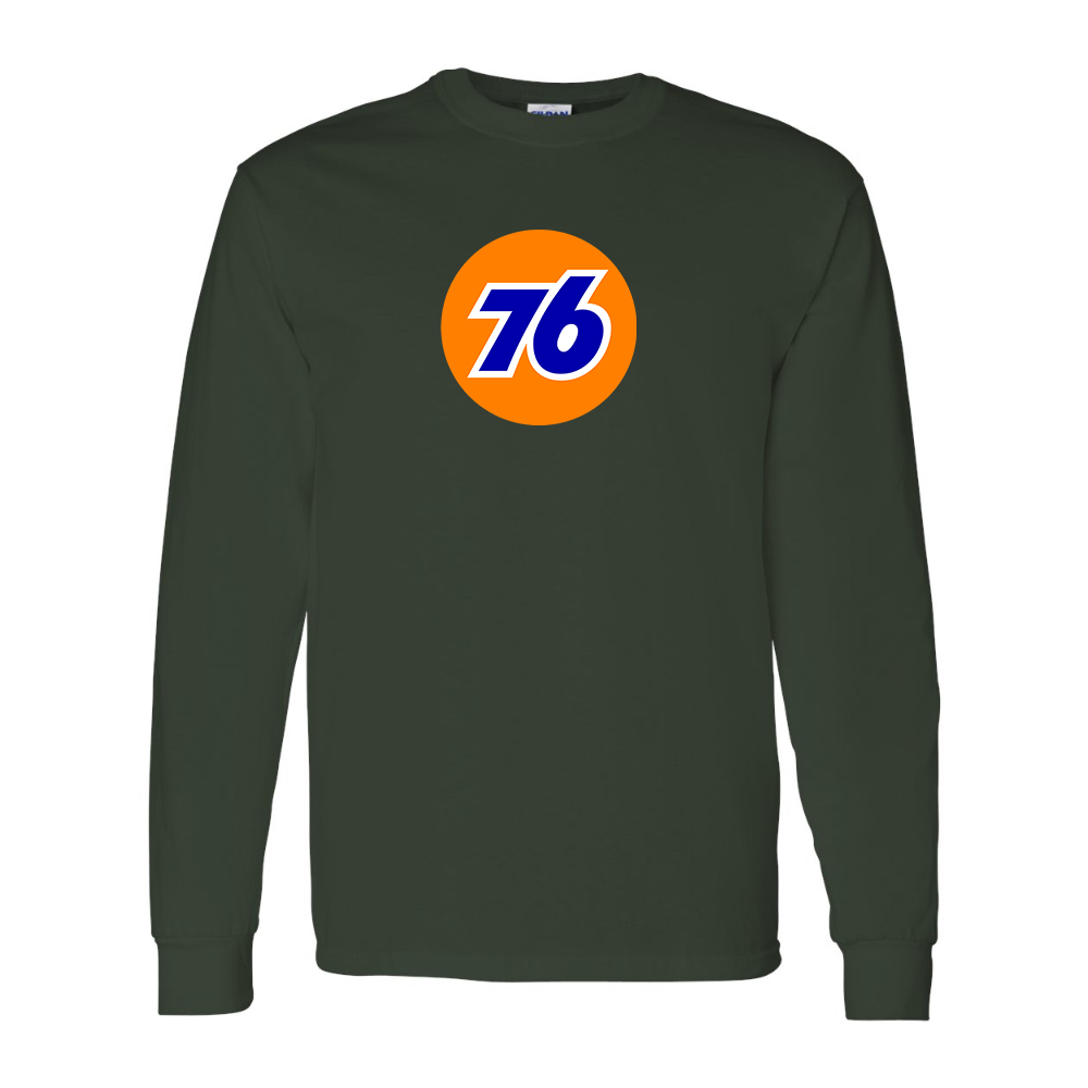 Men's 76 Gas Station Gildan Heavy Cotton Long Sleeve T-Shirt