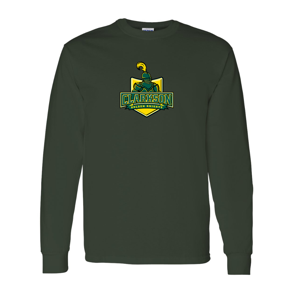 Men's Clarkson Golden Knights Gildan Heavy Cotton Long Sleeve T-Shirt
