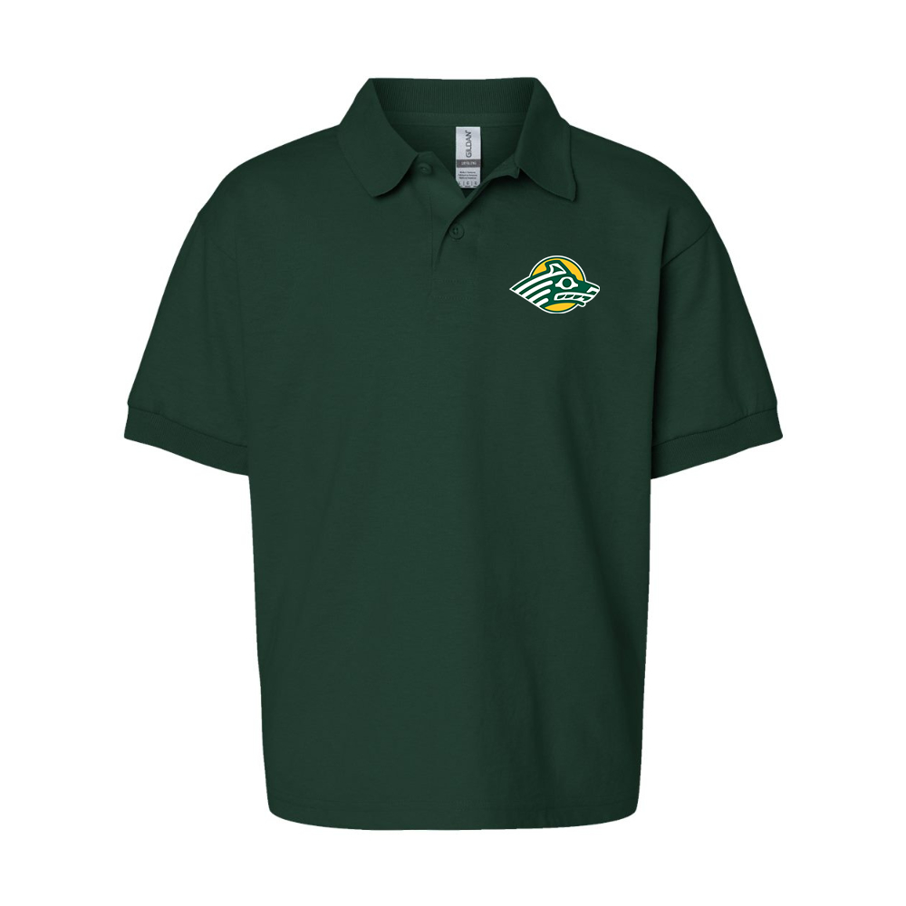 Youth Alaska Anchorage Seawolves  Gildan Dry Blend Jersey Polo