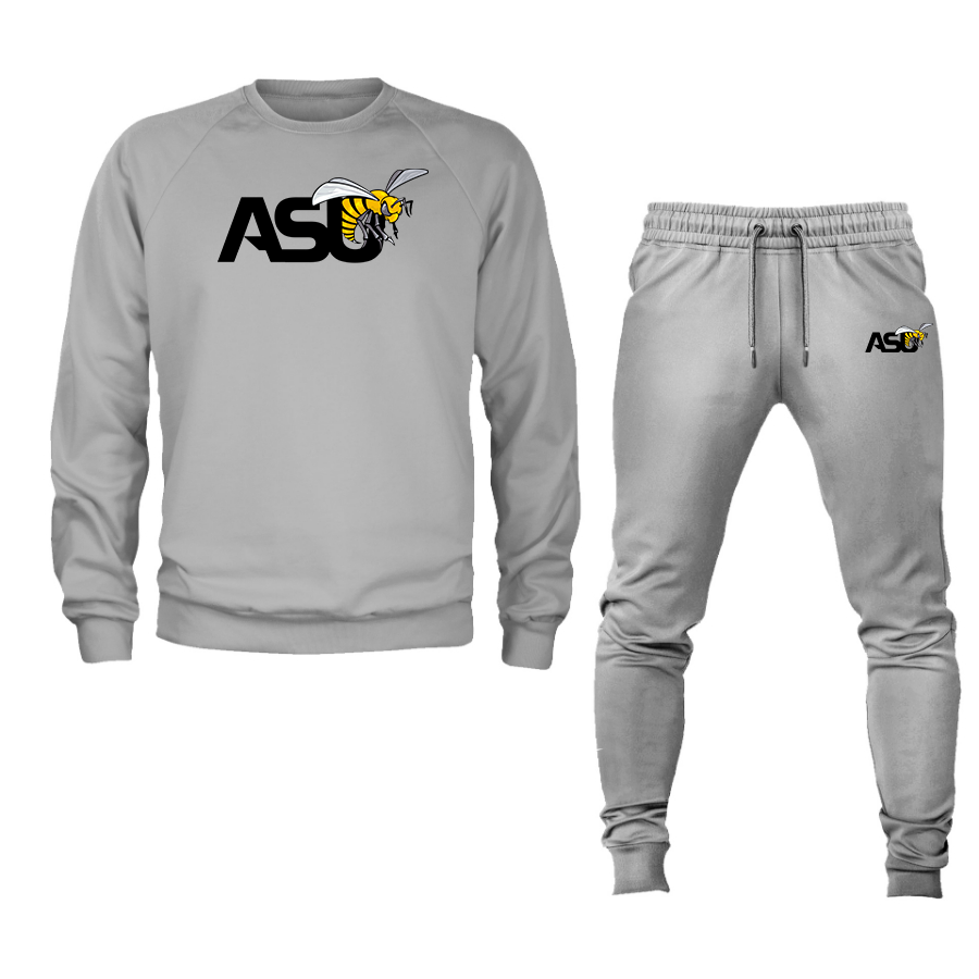 Men's Alabama State Hornets Crewneck Sweatshirt Joggers Suit