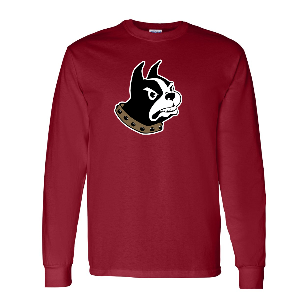 Men's Woffrd Terriers  Gildan Heavy Cotton Long Sleeve T-Shirt