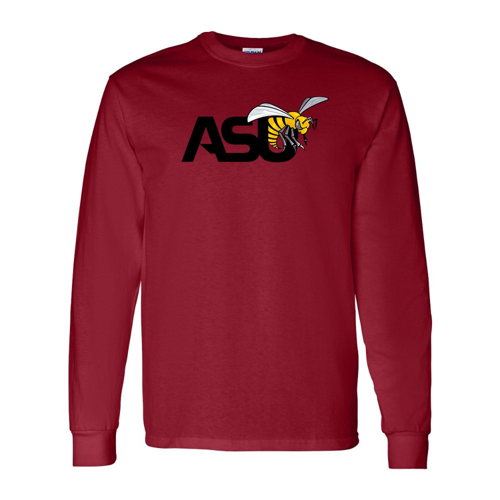 Men's Alabama State Hornets Gildan Heavy Cotton Long Sleeve T-Shirt
