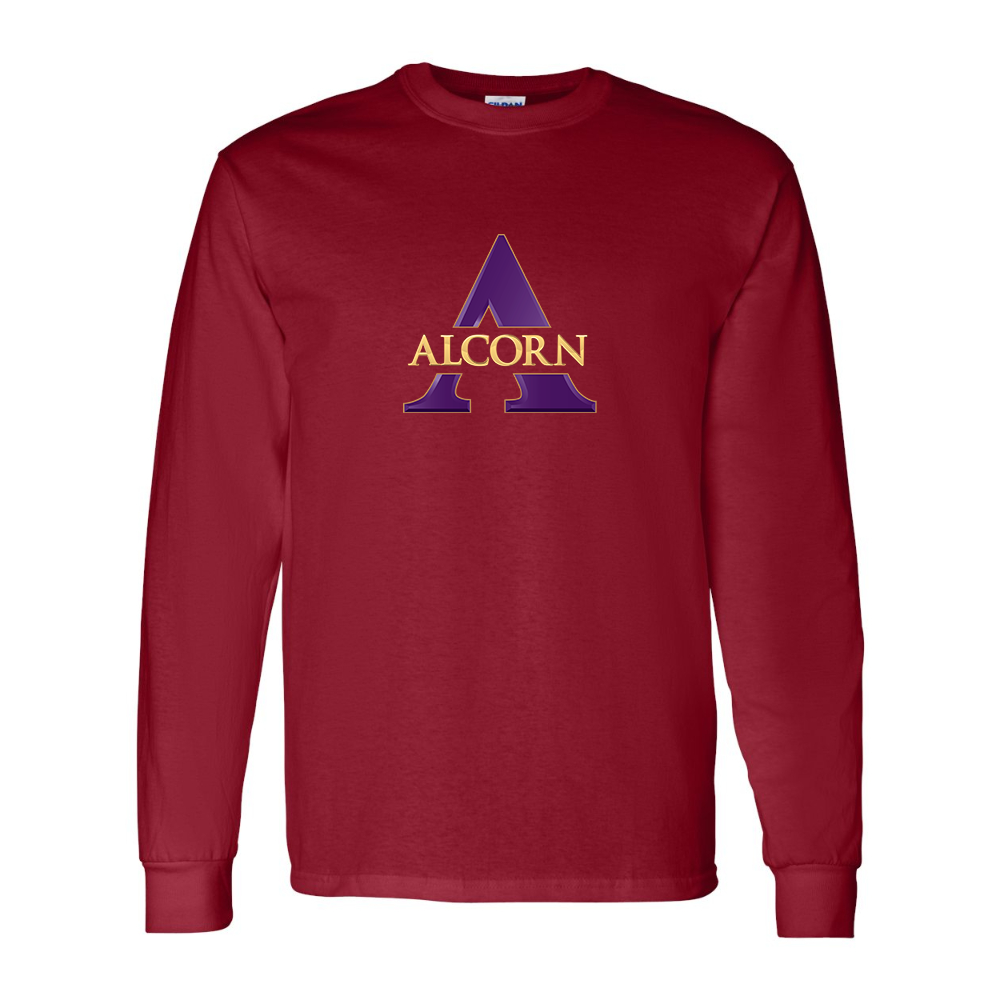 Men's Alcorn State Braves Gildan Heavy Cotton Long Sleeve T-Shirt