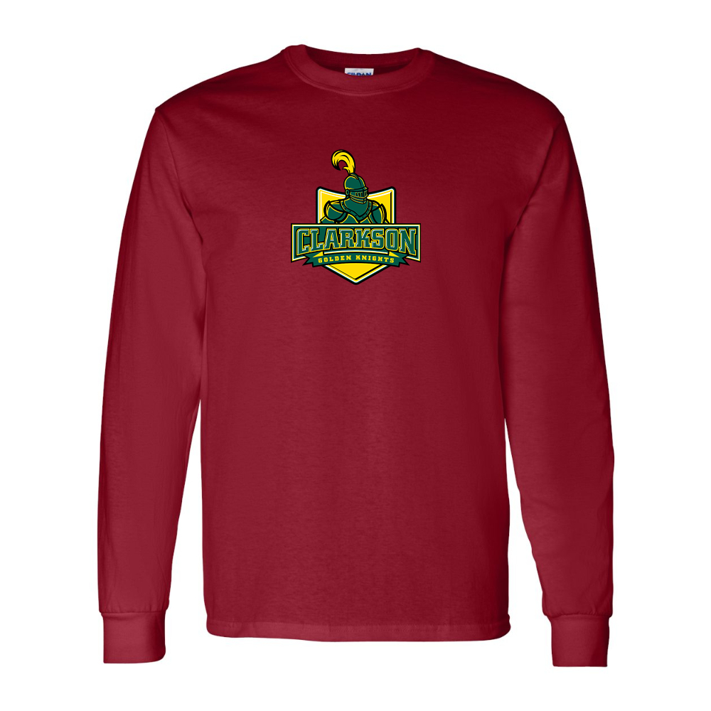 Men's Clarkson Golden Knights Gildan Heavy Cotton Long Sleeve T-Shirt