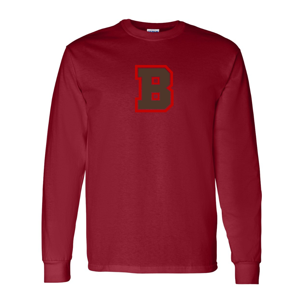 Men's Brown Bears Gildan Heavy Cotton Long Sleeve T-Shirt