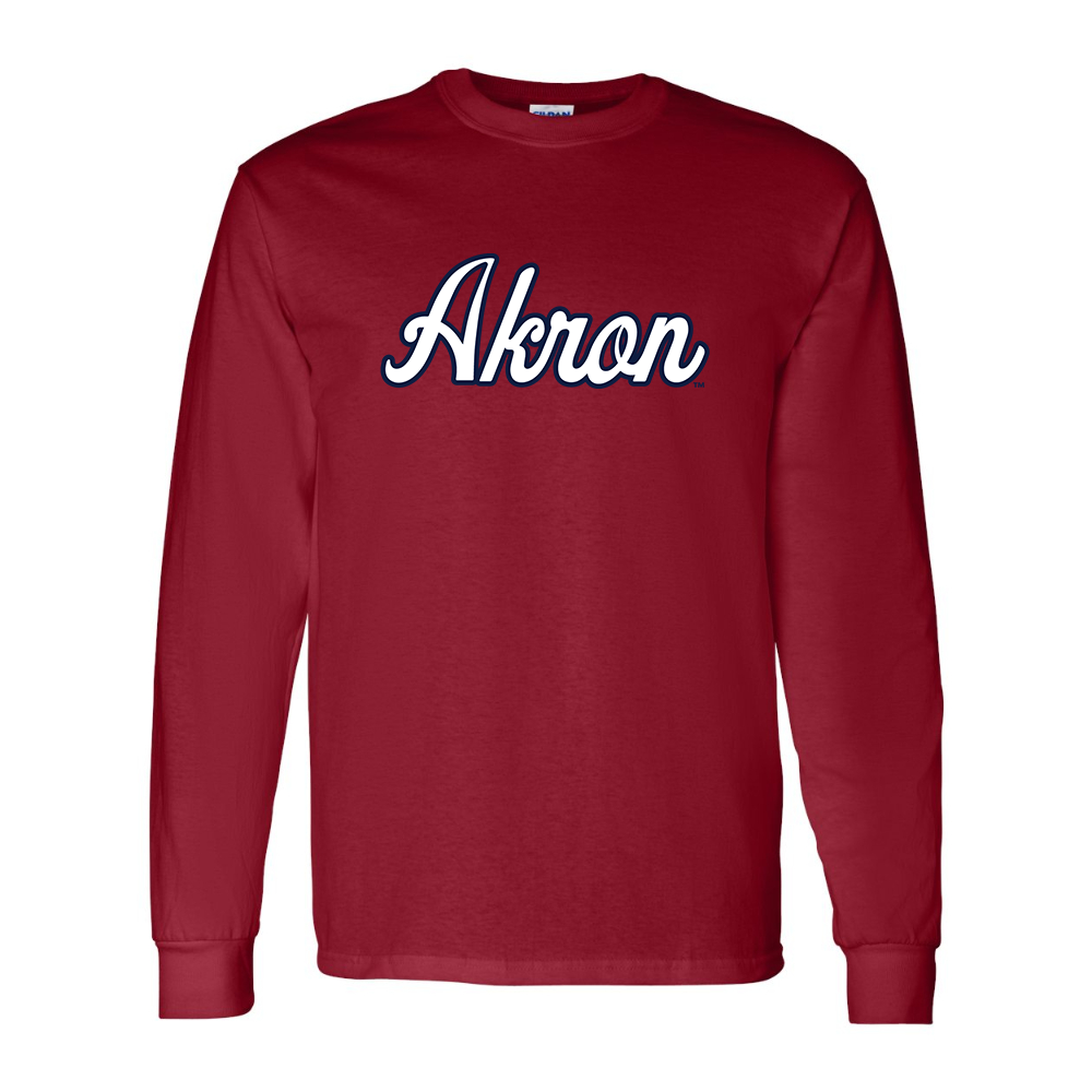 Men's Akron Zips  Gildan Heavy Cotton Long Sleeve T-Shirt
