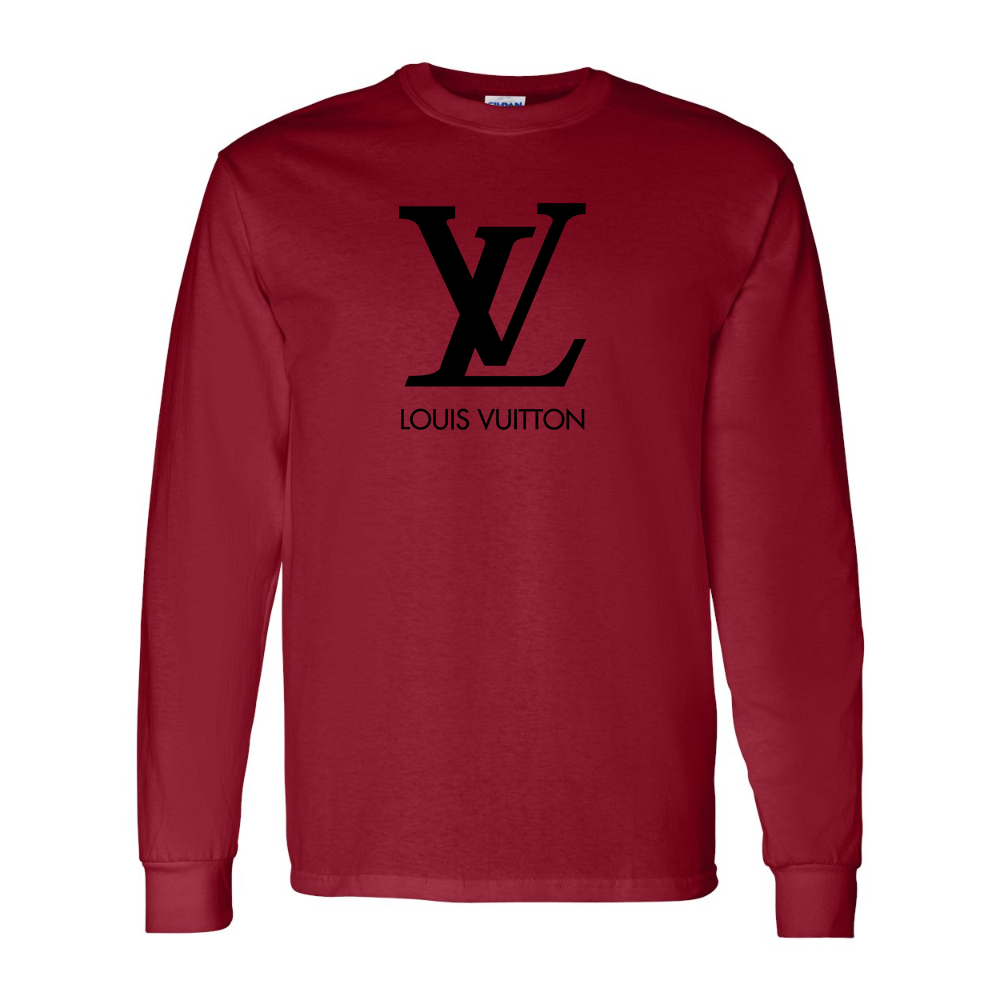 Men's  Louis Vuitton Gildan Heavy Cotton Long Sleeve T-Shirt