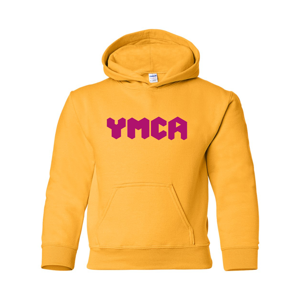 Youth  YMCA Mauve Gildan Heavy Blend  Hooded Sweatshirt