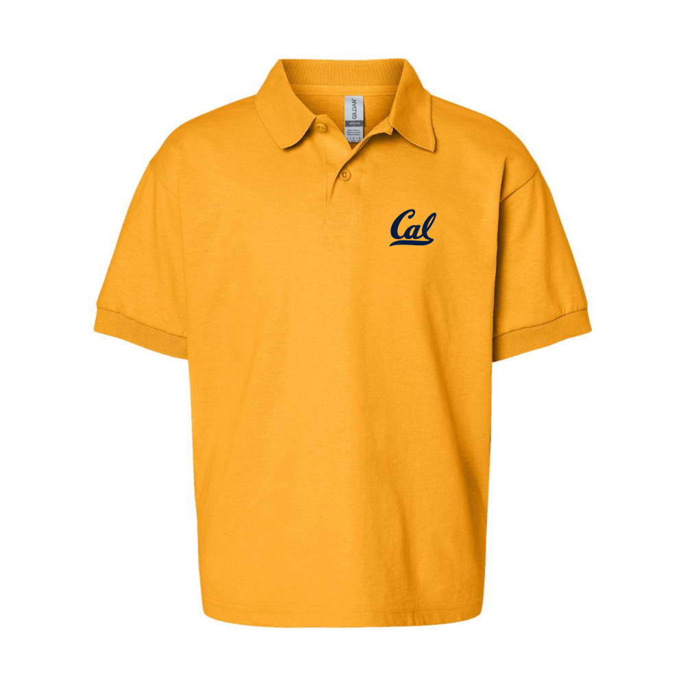 Youth California Golden Bears   Gildan Dry Blend Jersey Polo