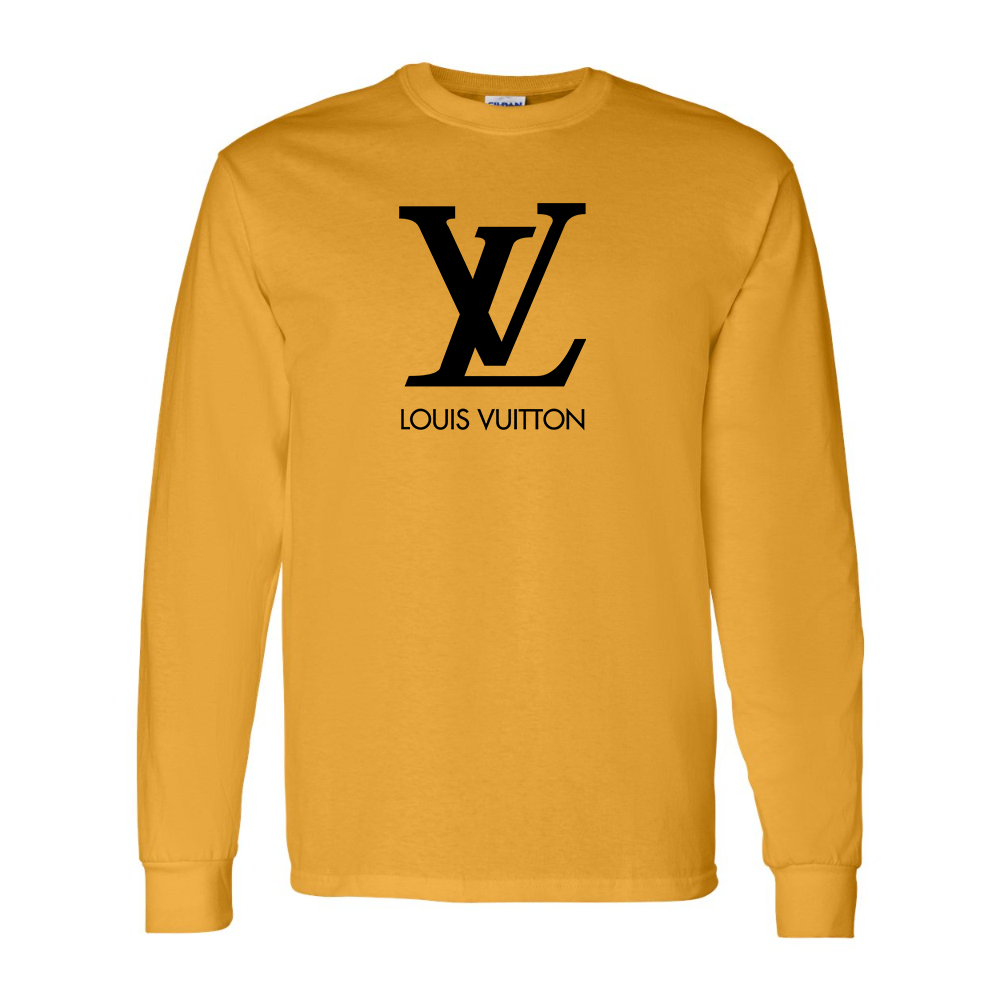Men's  Louis Vuitton Gildan Heavy Cotton Long Sleeve T-Shirt