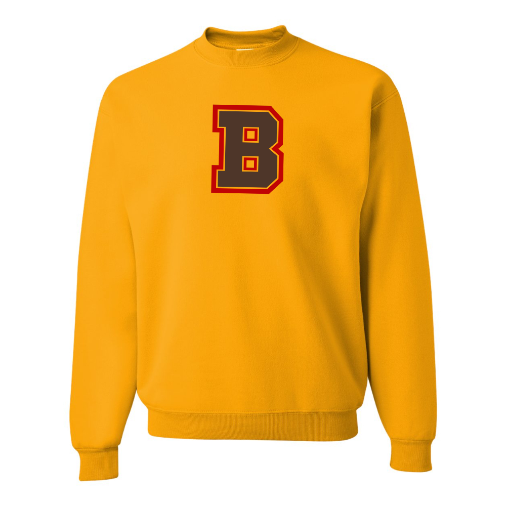 Men's Brown Bears JERZEES NuBlend Crewneck Sweatshirt